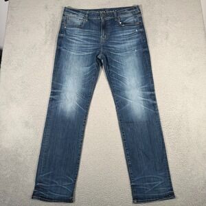 American Eagle Jeans Mens 36x33 Original Straight Leg Next Level Flex Dark Wash